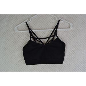 Victoria's Secret PINK Women's Small Black Strappy Bralette